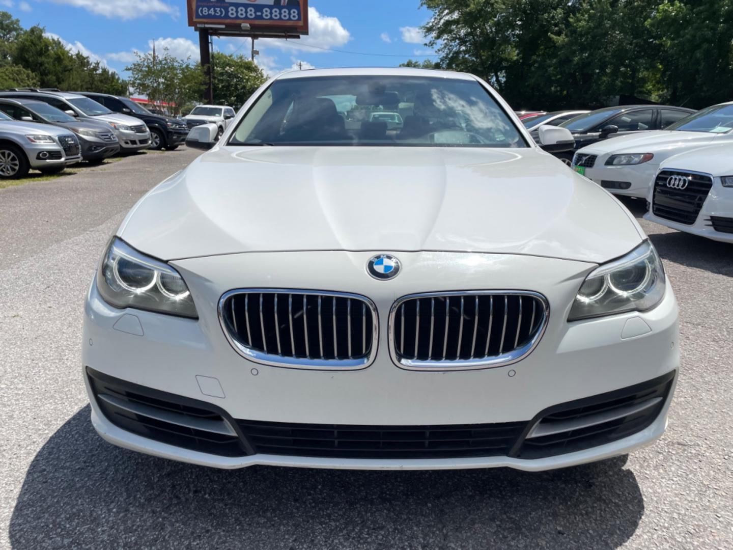 2014 WHITE BMW 5 SERIES 528I (WBA5A5C53ED) with an 2.0L engine, Automatic transmission, located at 5103 Dorchester Rd., Charleston, SC, 29418-5607, (843) 767-1122, 36.245171, -115.228050 - Photo#1